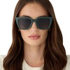 image:imageDIFF Amara Square Oversized Sunglasses for Women  100 UVAUVB ProtectionFairway Green  Grey Gradient