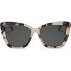 image:imageDIFF Becky II Cream Tortoise Oversized Cat Eye Sunglasses for Women  Fashionable amp Stylish Frame  100 UV ProtectionCream Tortoise  Grey