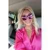 image:imageDIFF Becky II Cream Tortoise Oversized Cat Eye Sunglasses for Women  Fashionable amp Stylish Frame  100 UV ProtectionCream Tortoise  Pink Mirror