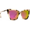 image:imageDIFF Becky II Cream Tortoise Oversized Cat Eye Sunglasses for Women  Fashionable amp Stylish Frame  100 UV ProtectionCream Tortoise  Pink Mirror