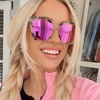 image:imageDIFF Becky II Cream Tortoise Oversized Cat Eye Sunglasses for Women  Fashionable amp Stylish Frame  100 UV ProtectionCream Tortoise  Pink Mirror