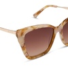 image:imageDIFF Becky II Designer Cat Eye Sunglasses for Women  Tortoise Frames  100 UV ProtectionGilded Tortoise  Brown Gradient
