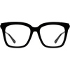 image:imageDIFF Bella  Designer Oversized Square Blue Light Blocking Glasses for Women  Anti Eye Strain UV Protection  Black