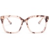 image:imageDIFF Bella Designer Square Computer Blue Light Blocking Glasses for WomenCream Tortoise