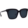 image:imageDIFF Bella Designer Square Sunglasses for Women  UV400 Polarized Protection  Black FrameBlack  Grey