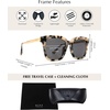 image:imageDIFF Bella Square Sunglasses for Women  Designer Frames  100 UV ProtectionCream Tortoise  Grey