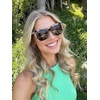 image:imageDIFF Bella Square Sunglasses for Women  Designer Frames  100 UV ProtectionCream Tortoise  Grey