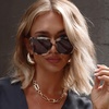 image:imageDIFF Bella Square Sunglasses for Women  Designer Frames  100 UV ProtectionCream Tortoise  Grey