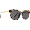image:imageDIFF Bella Square Sunglasses for Women  Designer Frames  100 UV ProtectionCream Tortoise  Grey