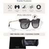 image:imageDIFF Bella Square Sunglasses for Women  Designer Frames  100 UV ProtectionEspresso Tortoise  Grey Gradient Polarized