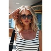 image:imageDIFF Bella Square Sunglasses for Women  Designer Frames  100 UV ProtectionEspresso Tortoise  Grey Gradient Polarized