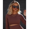 image:imageDIFF Bella Square Sunglasses for Women  Designer Frames  100 UV ProtectionEspresso Tortoise  Grey Gradient Polarized