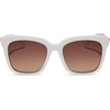 image:imageDIFF Bella Square Sunglasses for Women UV400 Protection Designer Fashion Trendy glasses includes travel caseSnowbound  Brown Gradient