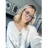 image:imageDIFF Bella XS EXTRA SMALL FRAMES Designer Square Computer Blue Light Blocking Glasses for Women wpetite narrow faceCream Tortoise