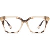 image:imageDIFF Bella XS EXTRA SMALL FRAMES Designer Square Computer Blue Light Blocking Glasses for Women wpetite narrow faceCream Tortoise