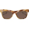 image:imageDIFF Bradley Designer Rectangular Sunglasses for Women and Men  Fashionable amp Trendy Style  100 UV ProtectionGilded TortoiseCourtside Ivory  Brown