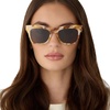 image:imageDIFF Bradley Designer Rectangular Sunglasses for Women and Men  Fashionable amp Trendy Style  100 UV ProtectionGilded TortoiseCourtside Ivory  Brown