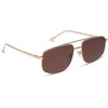 image:imageDIFF Charley Designer Aviator Sunglasses for Women and Men  UV400 Polarized Protection  Gold  Brown