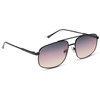 image:imageDIFF Charley Designer Aviator Sunglasses for Women and Men  UV400 Protection  Shiney Black  Twilight Gradient