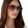 image:imageDIFF Charley Designer Aviator Sunglasses for Women and Men  UV400 Protection  Shiney Black  Twilight Gradient