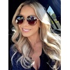 image:imageDIFF Dash Designer Aviator Sunglasses for Women UV400 ProtectionBrushed Gold  Coffee Gradient