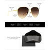 image:imageDIFF Dash Designer Aviator Sunglasses for Women UV400 ProtectionBrushed Gold  Coffee Gradient