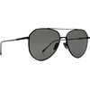 image:imageDIFF Dash Designer Aviator Sunglasses for Women UV400 ProtectionMatte Black  Solid Grey Polarized