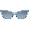 image:imageDIFF Disney Princess Cinderella Designer Cat Eye Sunglasses for Women UV400 Polarized Blue Crystal Glitter  Blue Dust Gradient