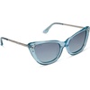 image:imageDIFF Disney Princess Cinderella Designer Cat Eye Sunglasses for Women UV400 Polarized Blue Crystal Glitter  Blue Dust Gradient