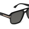 image:imageDIFF Emily in Paris  Julien Navigator Designer Sunglasses for Women and Men  UV400 Protection  Jet Noir  Smoke Black