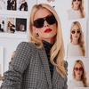 image:imageDIFF Emily in Paris  Julien Navigator Designer Sunglasses for Women and Men  UV400 Protection  Jet Noir  Smoke Black