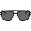 image:imageDIFF Emily in Paris  Julien Navigator Designer Sunglasses for Women and Men  UV400 Protection  Jet Noir  Smoke Black