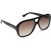 image:imageDIFF For Love amp Lemons  Pauline Oversized Navigator Sunglasses for Women  UV400 ProtectionBlack  Brown Gradient