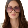 image:imageDIFF For Love amp Lemons  Pauline Oversized Navigator Sunglasses for Women  UV400 ProtectionHoney Tortoise  Rose Gradient