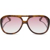 image:imageDIFF For Love amp Lemons  Pauline Oversized Navigator Sunglasses for Women  UV400 ProtectionHoney Tortoise  Rose Gradient