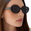 image:imageDIFF For Love amp Lemons  Sabrina Oval 90s Sunglasses for Women  UV400 ProtectionBlack  Grey