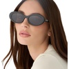 image:imageDIFF For Love amp Lemons  Sabrina Oval 90s Sunglasses for Women  UV400 ProtectionBlack  Grey
