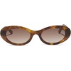 image:imageDIFF For Love amp Lemons  Sabrina Oval 90s Sunglasses for Women  UV400 ProtectionHoney Tortoise  Brown Gradient