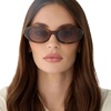 image:imageDIFF For Love amp Lemons  Sabrina Oval 90s Sunglasses for Women  UV400 ProtectionHoney Tortoise  Brown Gradient