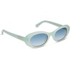 image:imageDIFF For Love amp Lemons  Sabrina Oval 90s Sunglasses for Women  UV400 ProtectionPastel Sage  Blue Gradient