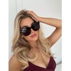 image:imageDIFF Gia Designer Square Sunglasses for Women  Fashionable amp Trendy Eyewear  100 UVAUVB ProtectionBlack  Grey