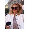 image:imageDIFF Gia Designer Square Sunglasses for Women  Fashionable amp Trendy Eyewear  100 UVAUVB ProtectionEspresso Tortoise  Grey