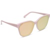 image:imageDIFF Gia Designer Square Sunglasses for Women  Fashionable amp Trendy Eyewear  100 UVAUVB ProtectionPowder Pink  Cherry Blossom Mirror