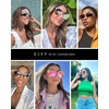 image:imageDIFF Grace Cat Eye metal sunglasses for women lightweight oversized UV400 protectionMatte Black  Sharp Grey Gradient