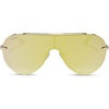 image:imageDIFF Imani Designer Shield Sunglasses for Women UV400 ProtectionGold  Brillant Gold Mirror