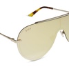 image:imageDIFF Imani Designer Shield Sunglasses for Women UV400 ProtectionGold  Brillant Gold Mirror