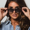 image:imageDIFF Jessie James Decker Nash JJD Aviator Designer Sunglasses for Women UV400 ProtectionBurgundy  Grey