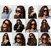 image:imageDIFF Jessie James Decker Vivi JJD Angular Designer Sunglasses for Women UV400 ProtectionBlack  Grey