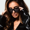 image:imageDIFF Jessie James Decker Vivi JJD Angular Designer Sunglasses for Women UV400 ProtectionBlack  Grey
