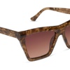 image:imageDIFF Jessie James Decker Vivi JJD Angular Designer Sunglasses for Women UV400 ProtectionBlack Walnut Tortoise  Brown Gradient